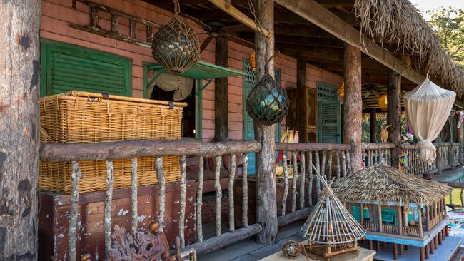 Designer Dan Hennah made many Google Earth searches of Amazon River jungle houses but he was also influenced by the Queenslander-style, particularly with the verandas..