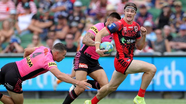 Cody Ramsey was one of the Dragons’ best at the NRL Nines. Picture: AAP.