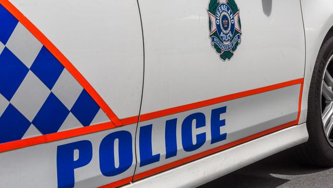 A man is in custody after ramming a police car on the Gold Coast