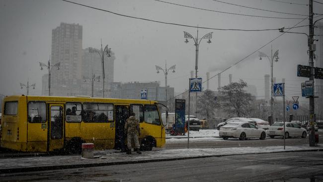 Ukrainian officials warn that blackouts will be longer and increasingly difficult to endure as temperatures plummet. Picture: Justyna Mielnikiewicz/MAPS for The Wall Street Journal