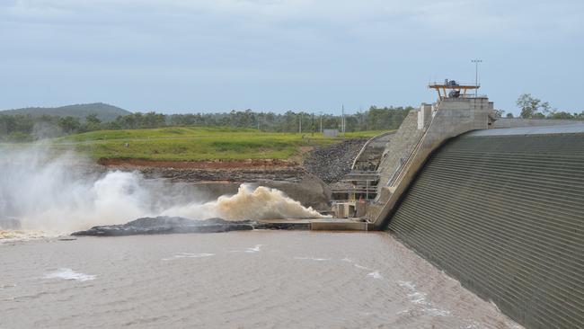 Water being released from Paradise Dam to allow for repairs following a flood. Photo Contributed