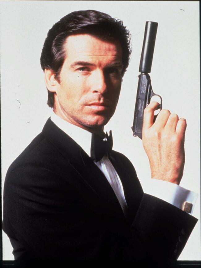 Actor Pierce Brosnan as James Bond in a scene from the 1995 film Goldeneye