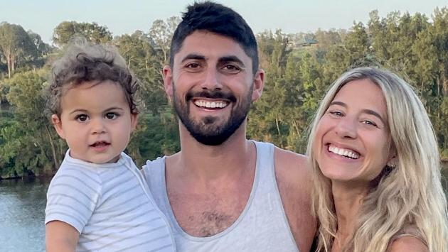 Rachel, Brad and Maya Cohen are the team behind Catchy High Chair. Mum Rachel thanks her daughter for the inspiration and says anyone can have a business idea, they just need to build it. Source: Supplied