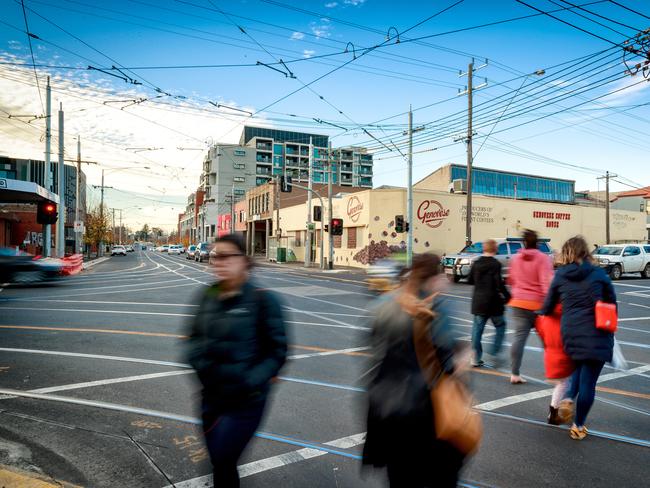 Pedestrians like these in Coburg will be prioritised in the Moreland Integrated Transport Strategy.