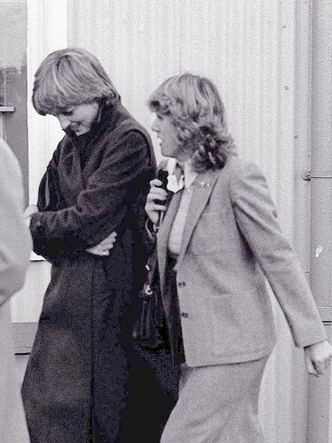 With Lady Diana Spencer, later the Princess of Wales, in 1980.