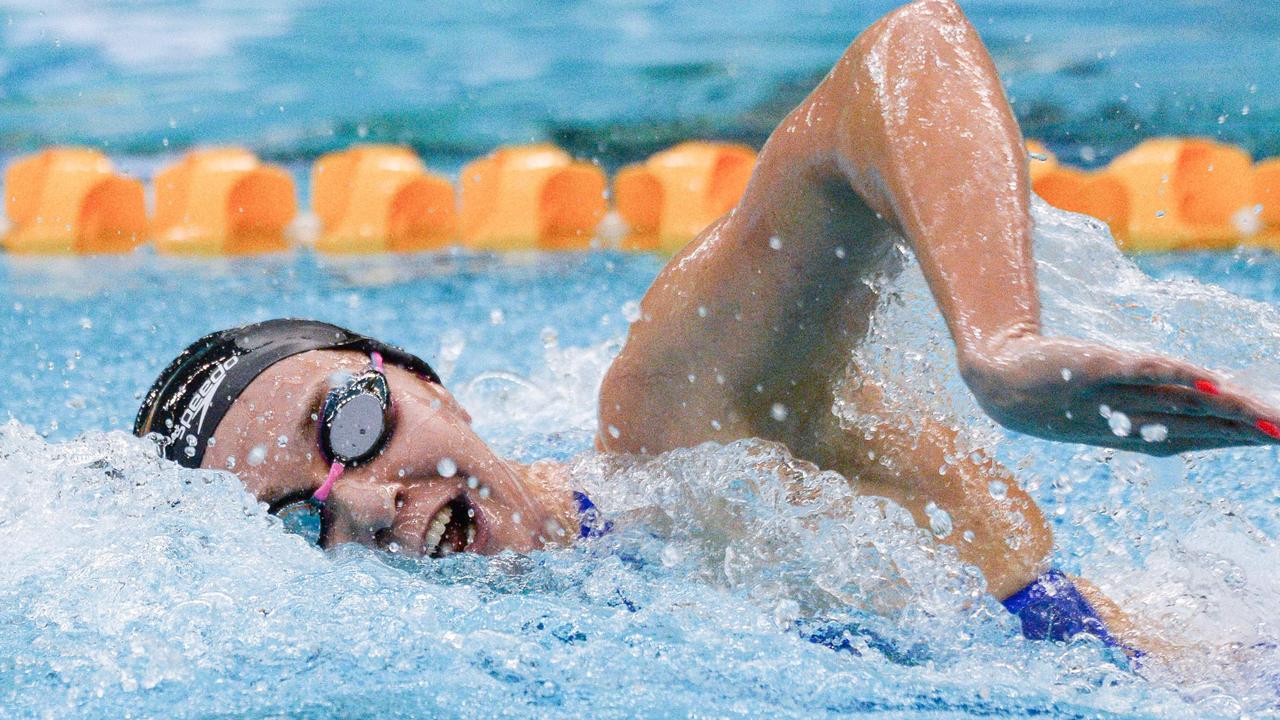 Titmus hits the overdrive button in the women's 400m freestyle final. Picture: AFP