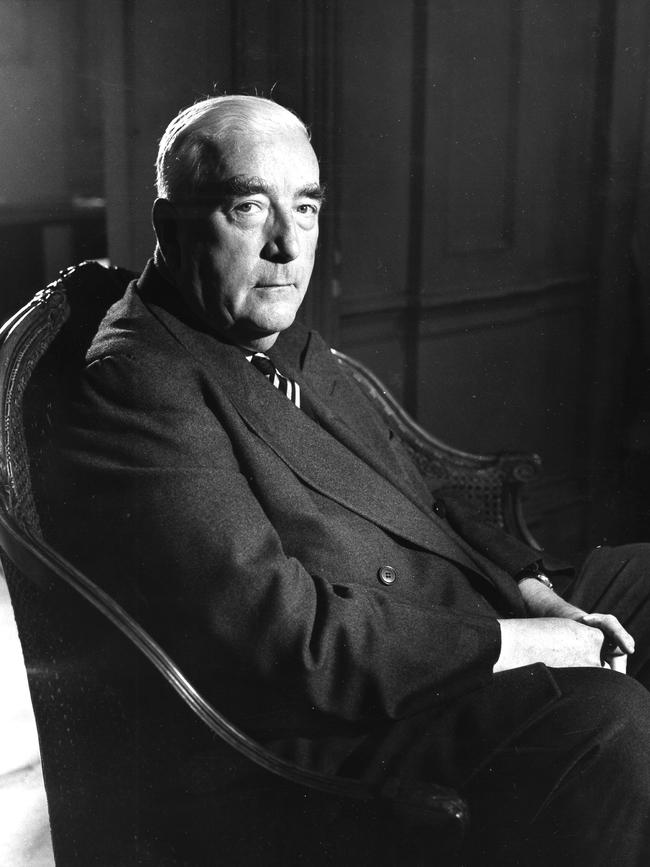 Sir Robert Menzies designed a party with mass membership that reflected everyday Australians. Picture: Getty Images