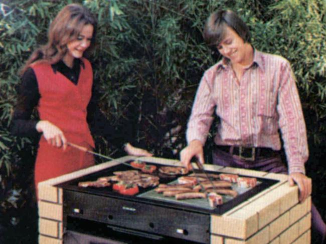 Real barbecues in the ’70s were brick fireplaces.