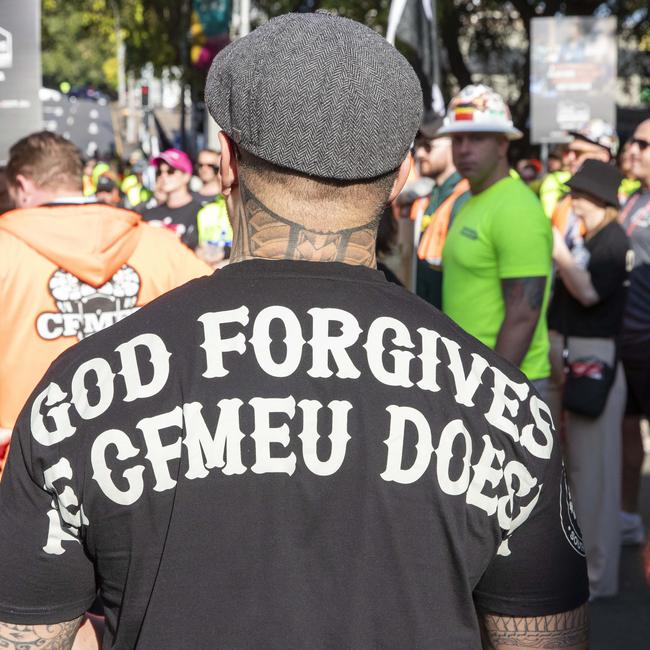 Construction insiders have slammed the “CFMEU tax”.