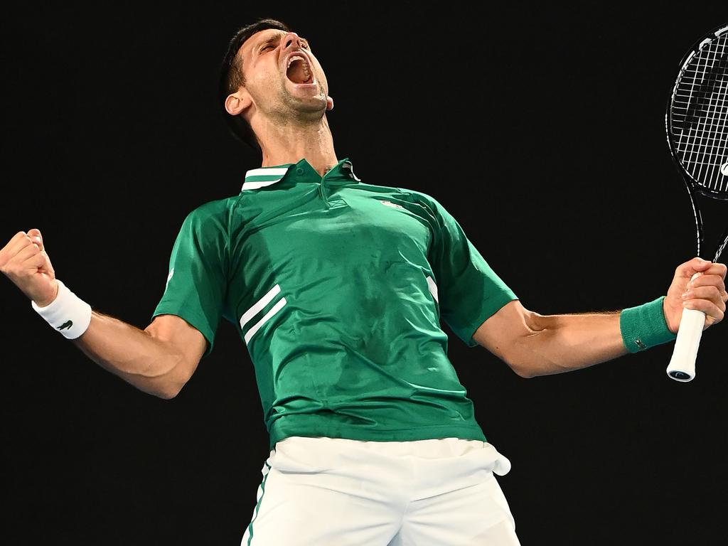 Djokovic won the men’s singles tournaments at the Australian Open, the French Open and Wimbledon in 2021. (Photo by Quinn Rooney/Getty Images)