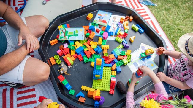 Lego lovers at Moreton Kids Festival.