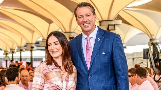 Glenn McGrath &amp; his wife Sara Leonardi-McGrath. Picture: Monique Harmer