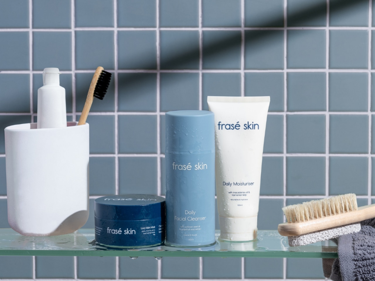 Skincare “made by the boys for the boys”. Picture: Supplied.