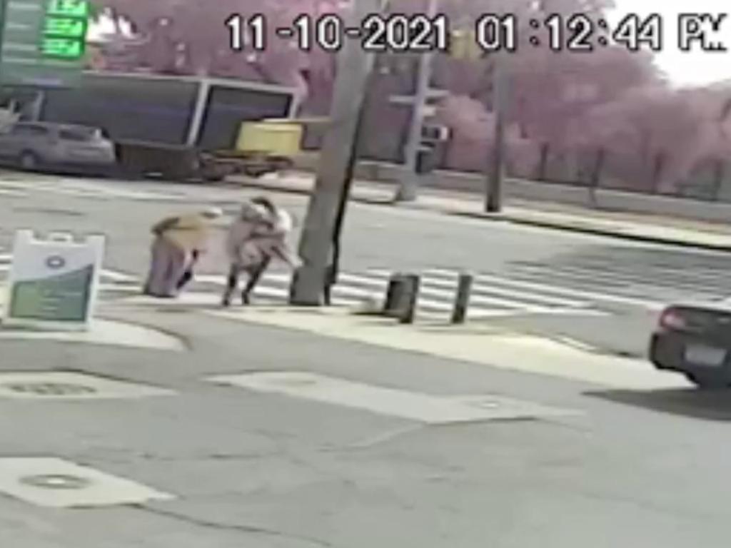 New York Shock Moment Homeless Man Allegedly Tries To Abduct Girl Daily Telegraph 