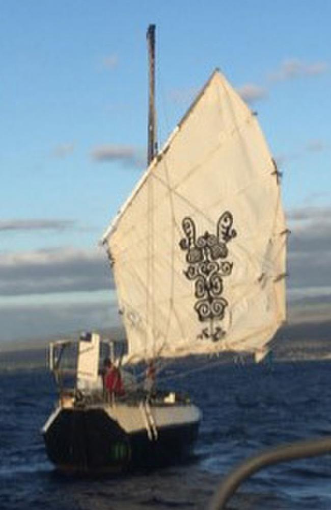 Larsen’s yacht, the Kehaar. (U.S. Coast Guard video/Released)