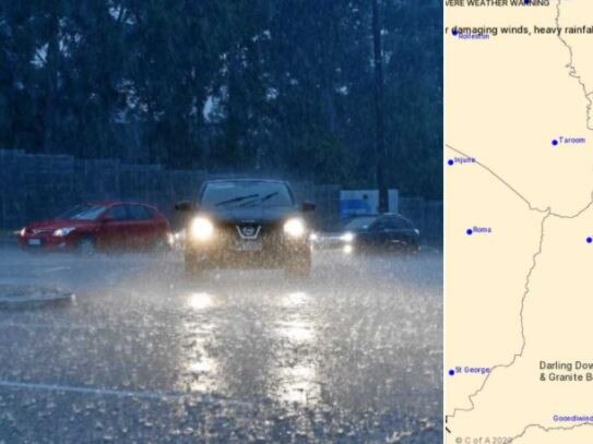 Heavy rain is predicted to hit Gympie tonight, falls could total 130mm in 48 hours