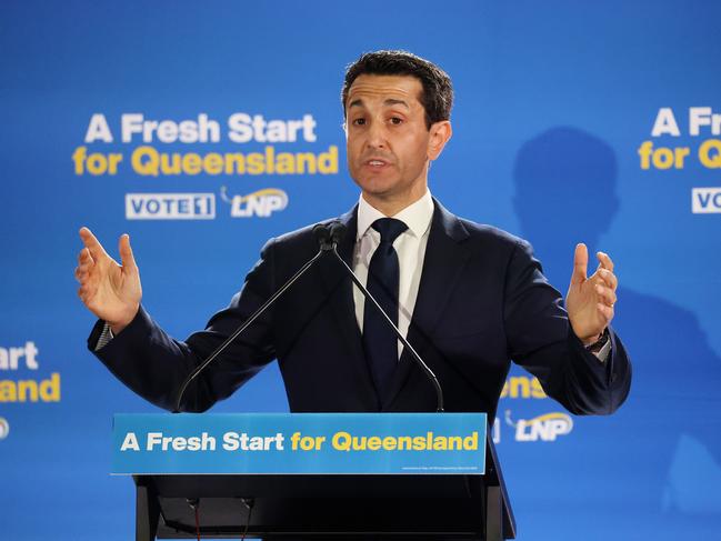 Leader of the Opposition David Crisafulli, LNP campaign launch, Ipswich Showgrounds. Picture: Liam Kidston