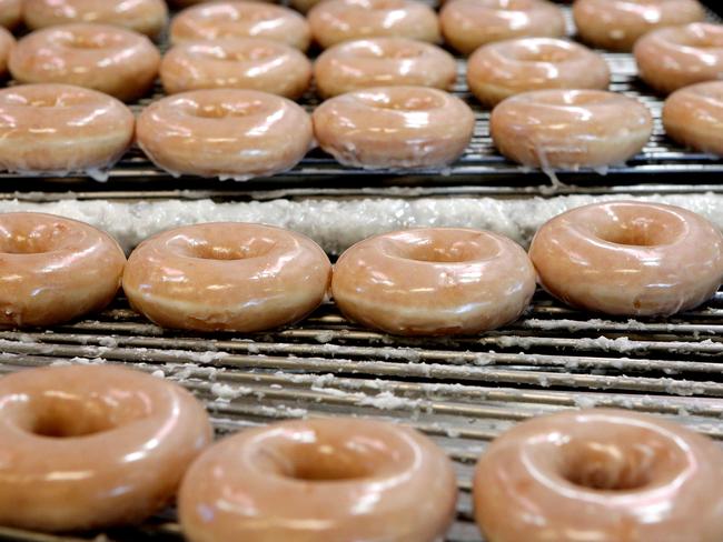 Krispy Kreme’s original glazed doughnuts.