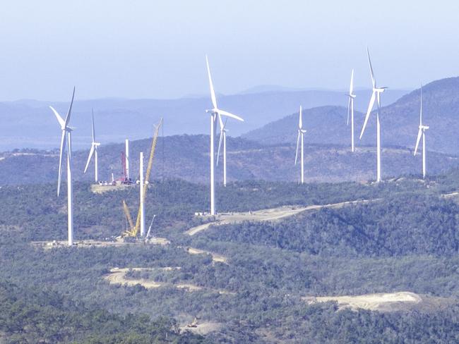 Clarke Creek Wind Farm is situated north west of Rockhampton and high up on the southern end of the Connors Range. The Clarke Creek Wind Farm will consist of 195 turbines and will clear 1,519ha of old growth forest. The project is owned by Squadron Energy (Twiggy Forrest). The Clarke Creek Wind Farm was originally rejected by Minister for Environment Sussan Ley citing unacceptable impacts to threatened species, in particular the koala. Tanya Plibersek subsequently approved it. Picture: Steven Nowakowksi