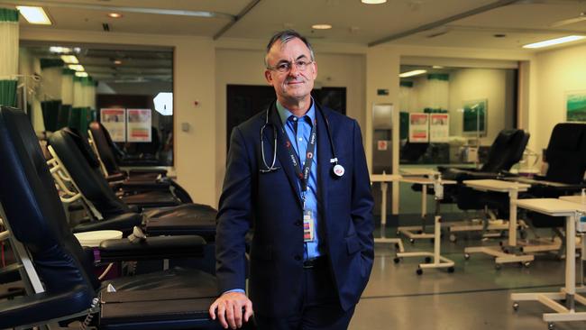 Ben Brady, director of medical oncology and haematology, at Cabrini Hospital in Melbourne yesterday. Picture: Aaron Francis