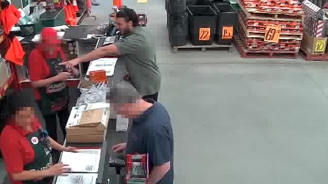 Ahmed Mohamed is seen buying 700 nail gun cartridges at Bunnings, Pearcedale Parade, Broadmeadows on December 22, 2016.