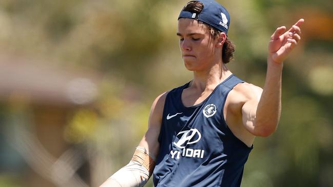 Ben Silvagni trained with Carlton during the pre-season. Picture: AFL Media