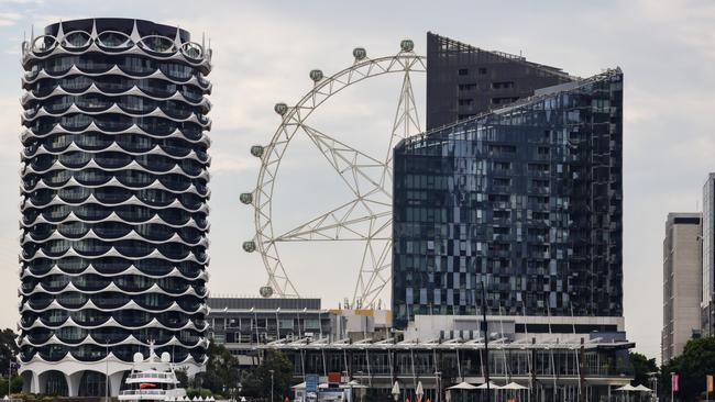 The permanently closed Melbourne Star Wheel at Docklands. Picture: Ian Currie