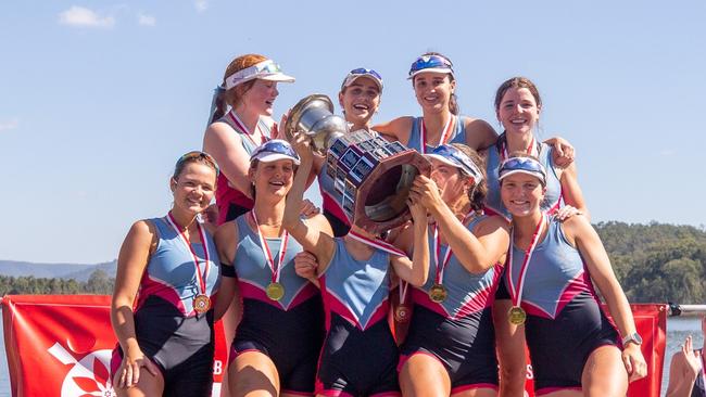 Trophy Pics - 2024 Brisbane Schoolgirl Rowing Association Championship. Photos by Stephen Archer.