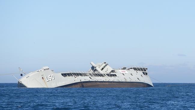 Leeanne Enoch announced on Saturday that HMAS Tobruk would not be resurfaced after its botched scuttling in June.