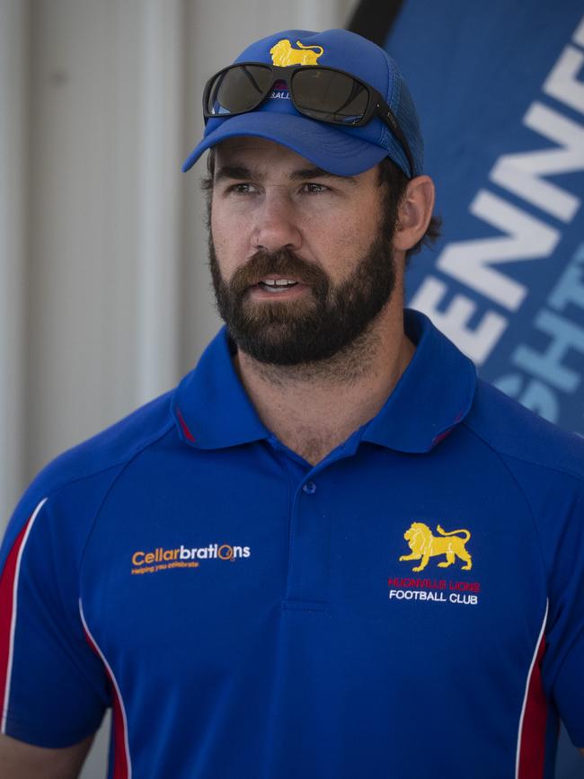 SFL: Huonville Coach Tim Lamprill. Picture: LUKE BOWDEN