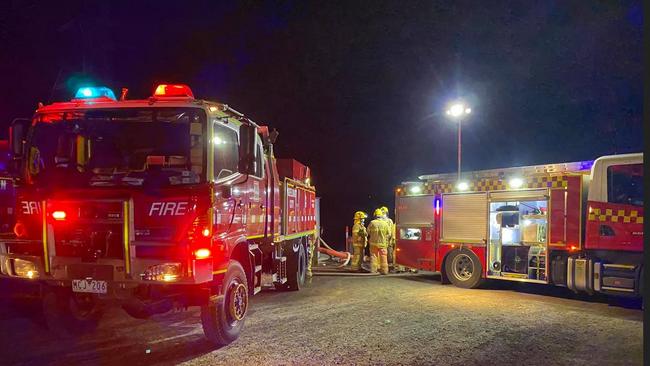 It was a busy night for firefighters on February 1 as they fought three blazes across Melbourne’s Bayside suburbs. Picture: Chelsea SES Unit.