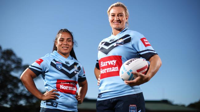 Simaima Taufa and Ruan Sims. Pic: Matt King/Getty Images