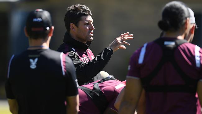 Trent Barrett is contracted to serve another 12 months. Picture: AAP