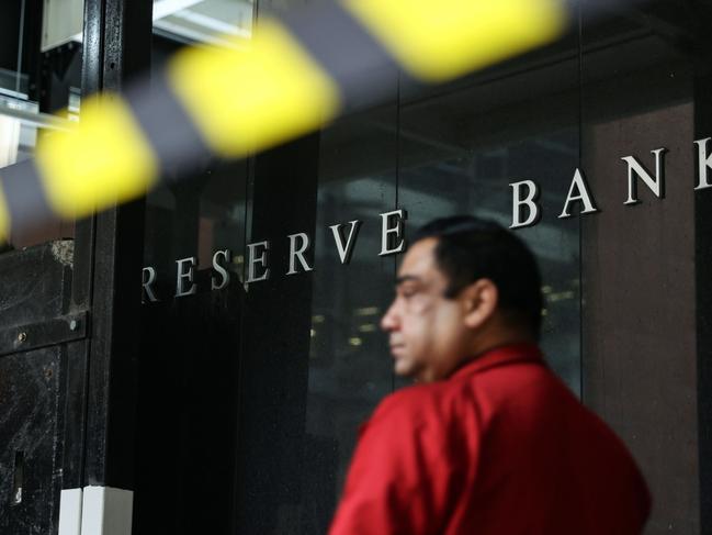 Signage at the Reserve Bank of Australia (RBA) building in Sydney, Australia, on Thursday, April 20, 2023. Australia's central bank should set up an expert policy board, hold fewer meetings and give press conferences explaining its decisions, according to recommendations from an independent review that would align it. Photographer: Brendon Thorne/Bloomberg