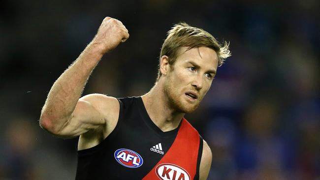 Jason Winderlich playing for Essendon.