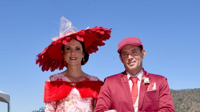 Ladies Day socials at Cluden. Nicole Turton and Darren Stone. Picture: Evan Morgan