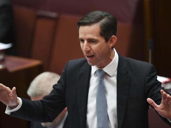 Federal Education Minister Simon Birmingham will be called on to urgently dump the controversial NAPLAN test when he meets with state and territory education ministers today. Picture: AAP