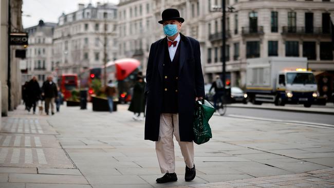 A shopper in central London. Picture: AFP