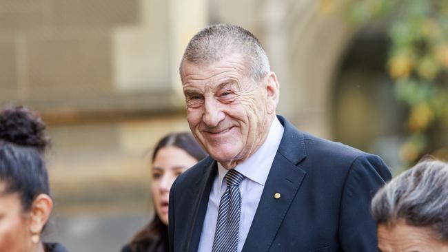 Former premier Jeff Kennett arriving at St Paul’s Cathedral for the state funeral of Simon Crean in July. Picture NCA NewsWire / Aaron Francis