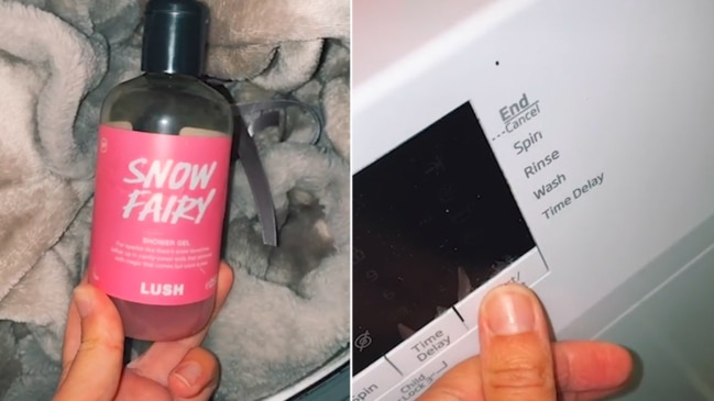 Lush Snow Fairy laundry hack