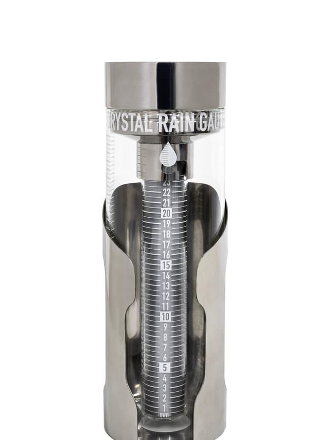 Crystal Rain Gauge, $120.