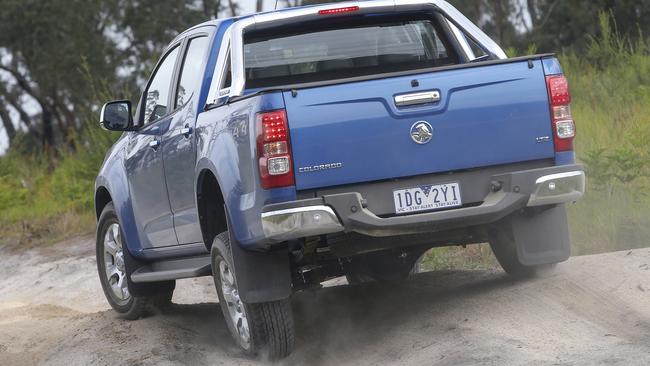 The Colorado was at home on the rough stuff. Pic: Supplied.