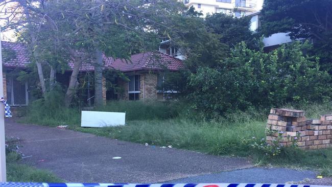 The Markwell Avenue home where a man’s body was found at Surfers Paradise.