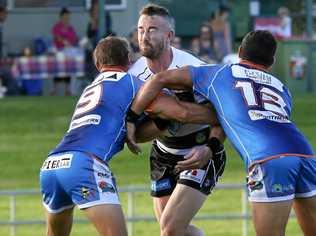 Ipswich Jets player Ben Shea will need another powerful display to help his team beat the Redcliffe Dolphins on Saturday. Picture: Franca Tigani