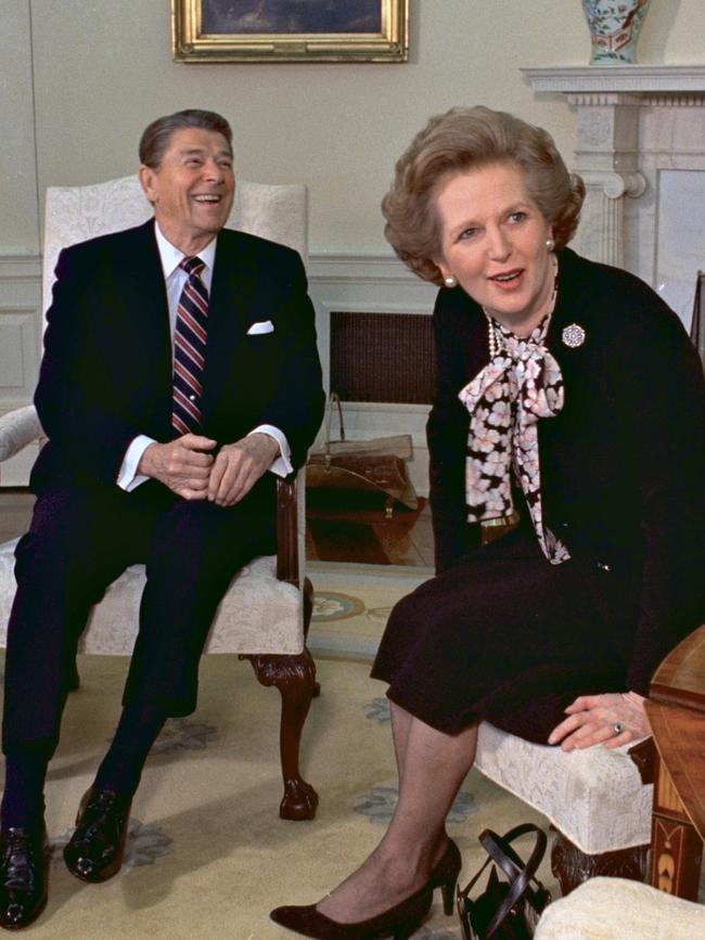 Margaret Thatcher and Ronald Reagan