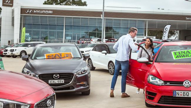 Hyundai is offering special deals on used cars. Picture: Thomas Wielecki.