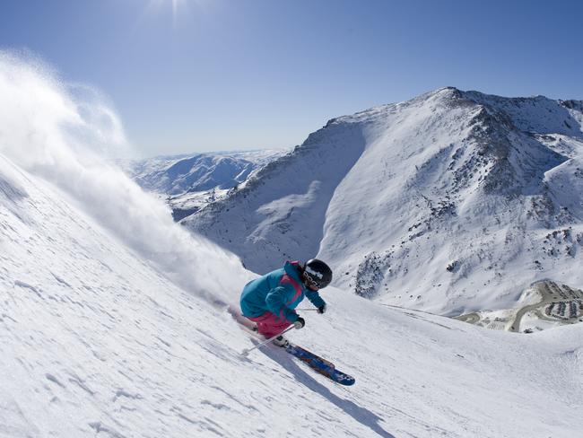 Skiing at The Remarkables ski resort near Queenstown in New Zealand. For Escape travel. Picture: Suppied