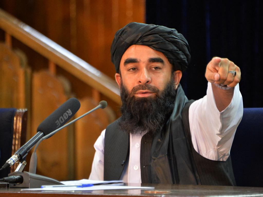 Taliban spokesperson Zabihullah Mujahid fronted the media earlier this month. Picture: Hoshang Hashimi/AFP