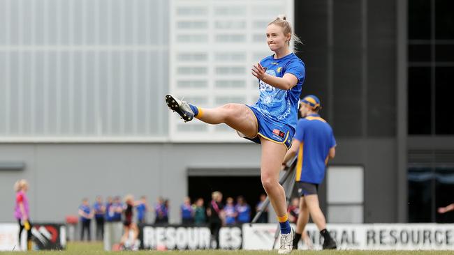 Kate Bartlett kicked two classy goals. Picture: Will Russell/AFL Photos via Getty Images