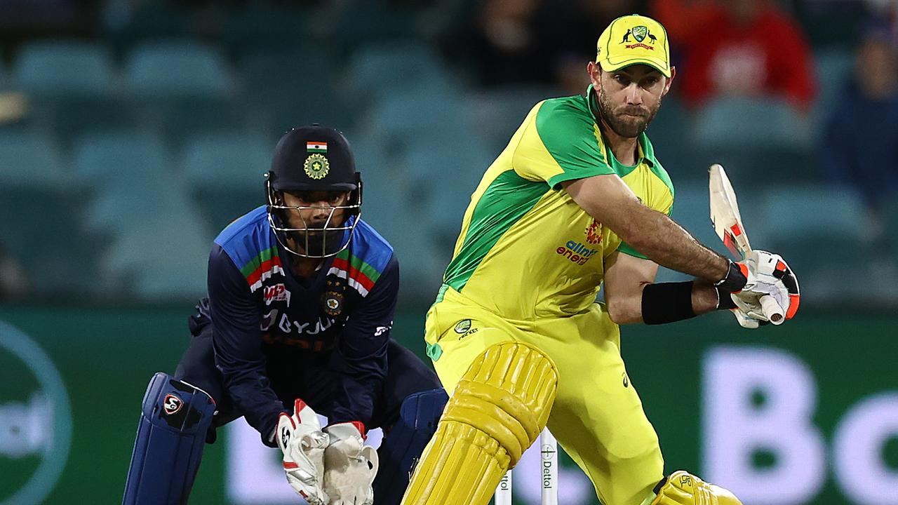 Glenn Maxwell has been on fire against India. Picture: Ryan Pierse/Getty Images